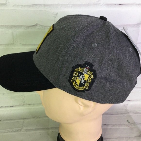 Harry Potter Hufflepuff Crest Patch Logo Hat Cap - Picture 4 of 9